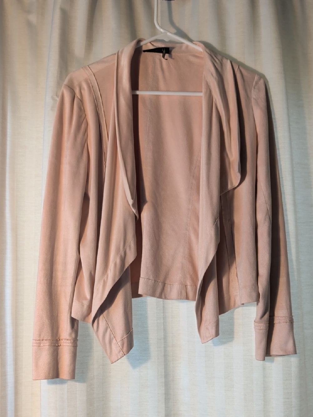 Donna Karan Blazer in Blush Pink Draped Front